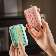 Travel-sized storage case - features an automatic pop-up dispenser, portable and refillable, perfect for oral care at home, in restaurants, and while traveling. Oral Hygiene Kit Oral Care Tools
