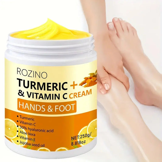 Turmeric hands & foot Firming Cream,Hydrating Anti-wrinkle Tighten Lift Neck Cream for Smooths Wrinkles, Tightening and Lift Skin, Fine lines, Loose & Sagging Skin On Face & Neck 1.69 oz Body Care Smoother Moisturizer Moisture