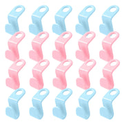Space Saving Hangers Connector Hooks 20 Counts, High Load-bearing Clothes Hanger Connector Hooks, Hooks for Hangers, Random Colors
