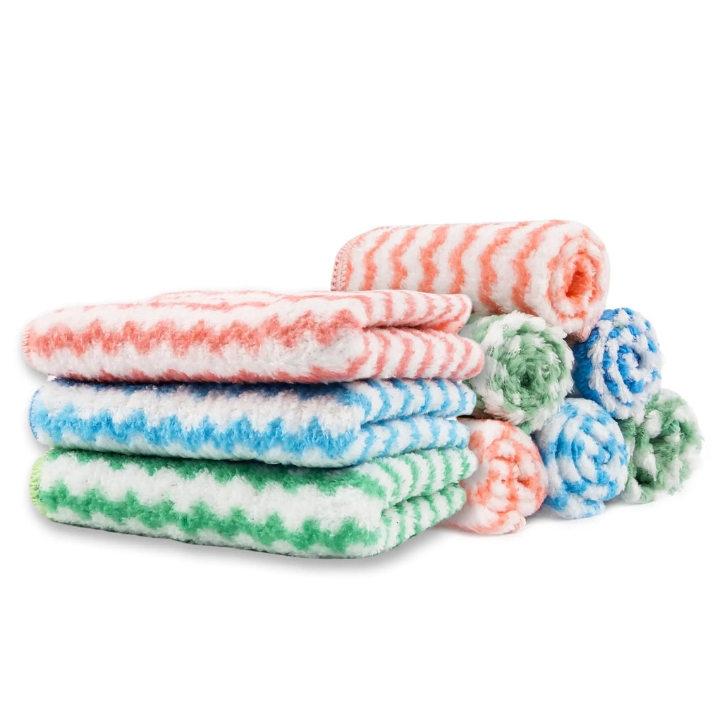 10 Counts Microfiber Cleaning Cloth per pack Single color per pack, colors sent randomly Each package contains only one color, no mixed colors