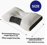 Purchase One And Receive Another at No Cost, Soft Woven Neck Massage Pillows for Couples - Featuring Adjustable Ergonomic, High-Quality Pillow Core, And a Removable Pillowcase for Enhanced Sleeping Comfort.