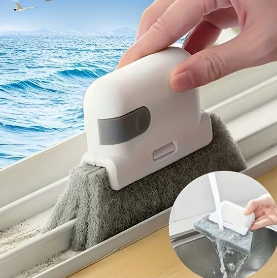 3pcsReplaceable Brush Heads 2-in-1 Window Gap Cleaning Brush Multi-Functional Detachable Brush Heads Suitable for Door and Window Gap Cleaning