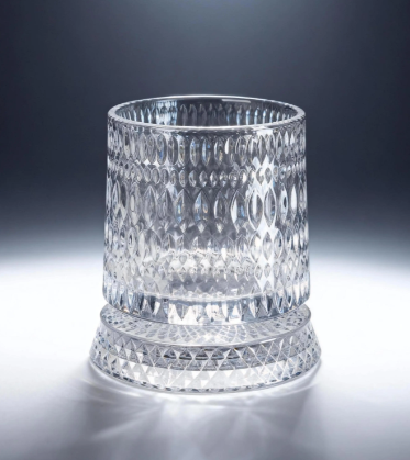 Luxury 360° Spinning Crystal Glass – Star-Cut Stress Relief Whiskey & Wine Glass, Elegant European Barware Gift，Rotating Glass Cup Spinning Glass Cup