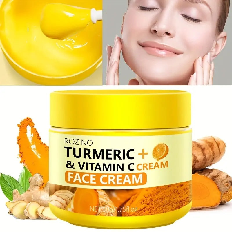 Glow Boosting Moisturizer- Anti-Aging, Reduce Acne, Dark Spot Remover, Hydrates & Controlling Oil & Refining Pores Turmeric Mask - Set of 5 (Turmeric Complete Set)