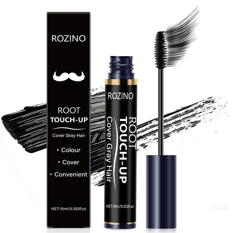 Rozino Beard Root Touch-Up - Covers Gray Hair, Gentle & Skin Friendly, Fast Application, Natural Film-Forming Formula, Smooth Silky Paste for Rich Beards