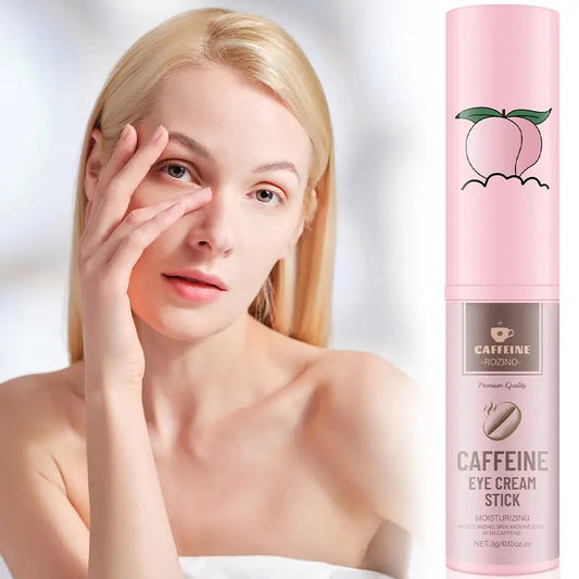 ROZINO Caffeine Eye Cream Stick - Moisturizing and Restoring Skin Vitality, Eye Brightener and Corrector, 3g