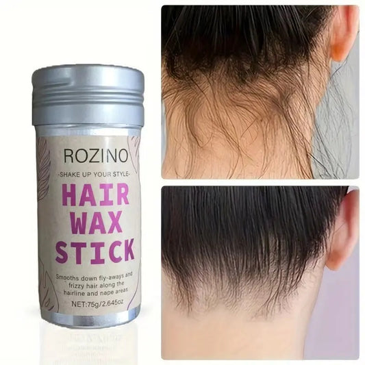 ROZINO Hair Wax Stick — Flyaway control and styling pomade for kids, women and men, ideal for creating hair buns and hair accessories (2 packs of wax) Haircare Gel