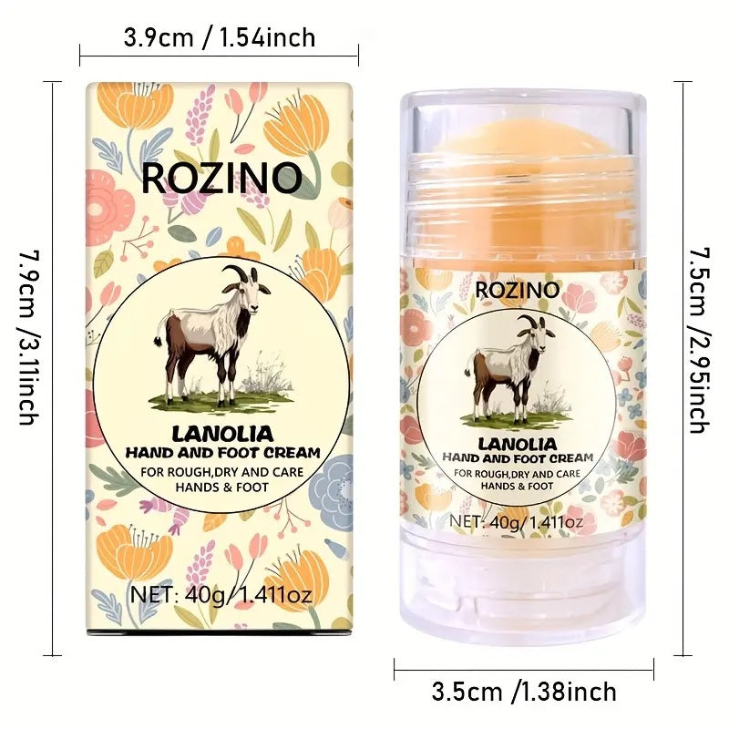 ROZINO Lanolia Hand and Foot Cream, Hand and Foot Moisturizing Cream —— Rejuvenating and Hydrating Care Cream, Deep Skin Hydrating Cream, Suitable for Dry and Cracked Skin