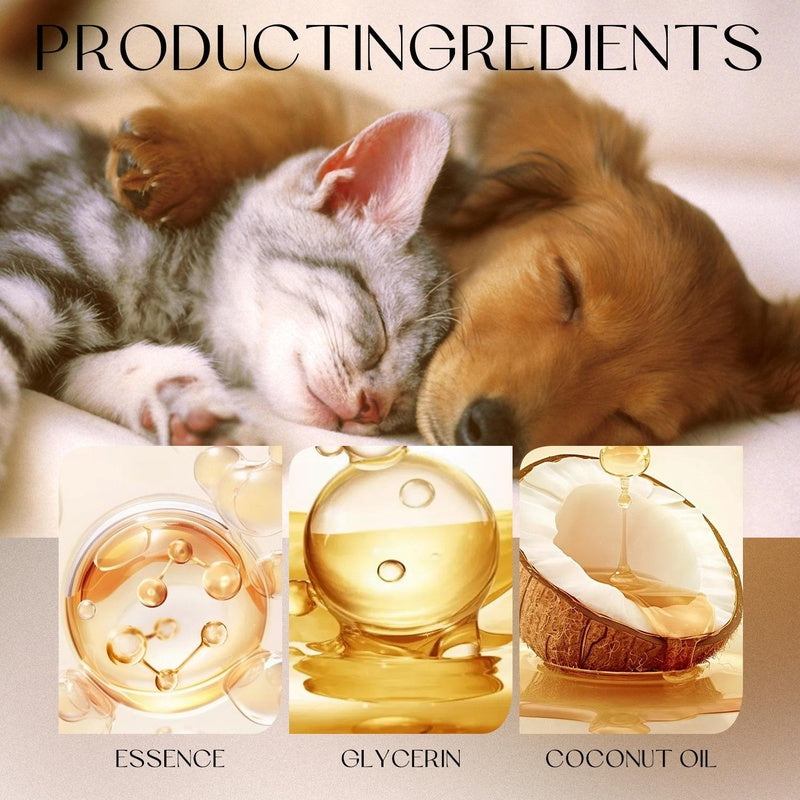 ROZINO Pet Hair Smooth Spray - Plant Keratin - Infused Care for Your Furry Friend