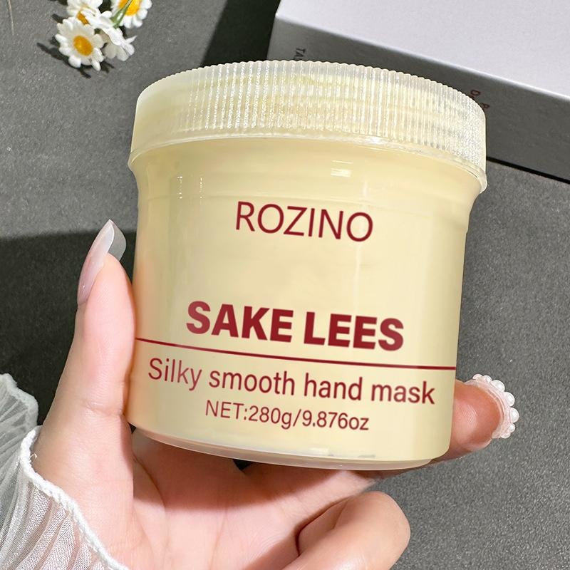 Rozino Sake Lees Silkysmooth Hand Mask - 280g Silky Smooth Formula for Hand Skin Care & Moisturization