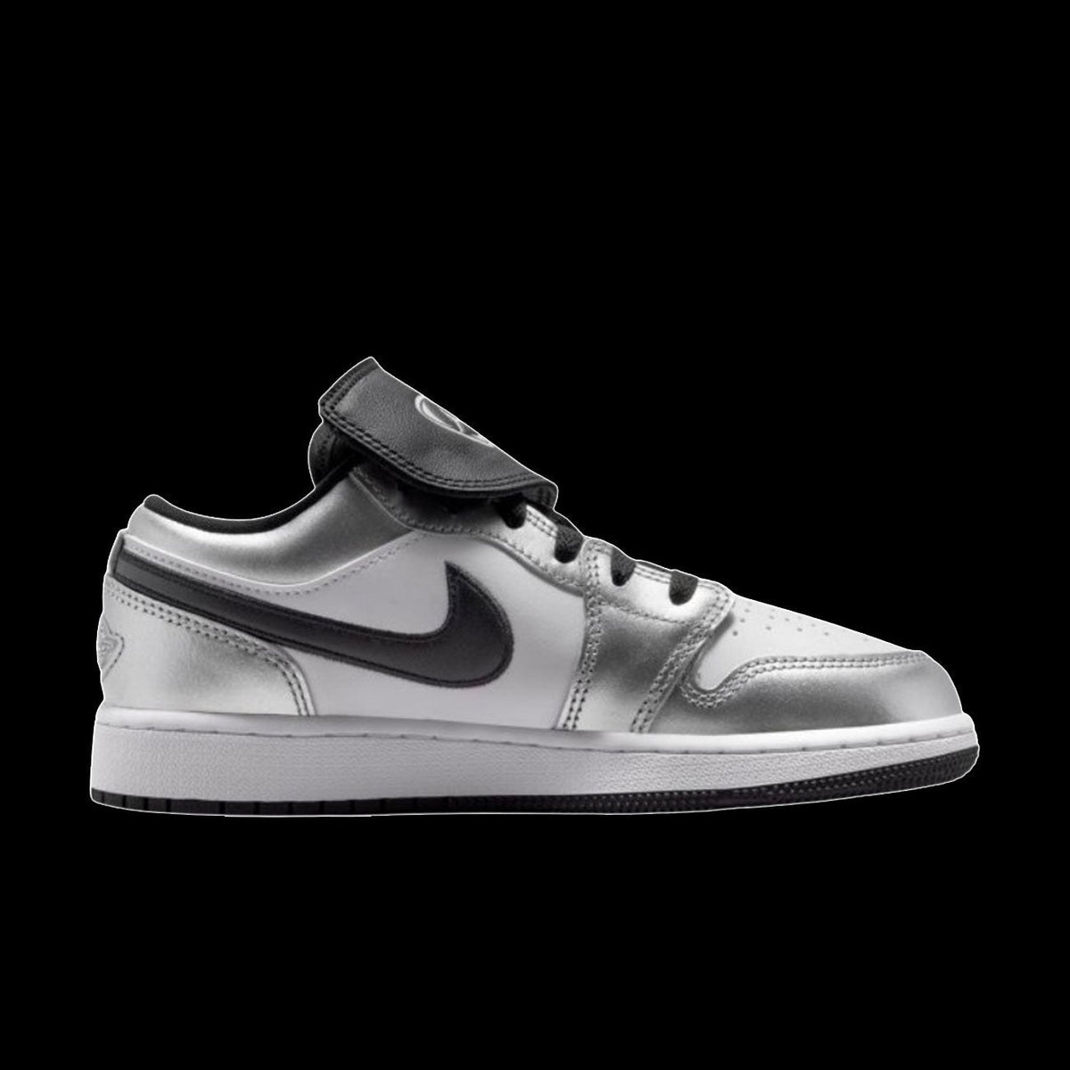 Air Jordan 1 Low SE (White/Black-White-Metallic Silver)